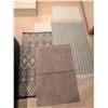 Image 1 : 6 Throw Rugs in Various Patterns and Textures