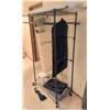 Image 1 : Metal Garment Rack With Ironing Board, Shelves, and Storage Accessories on Wheels