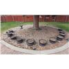 Image 1 : Decorative Outdoor Tire Planters and Hanging Birdhouses