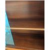 Image 5 : Mid-Century HPL Teak Cabinet with Glass Display and Storage