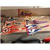 Image 1 : Vintage Sports Team Pennants Featuring NHL, MLB, and Defunct Teams
