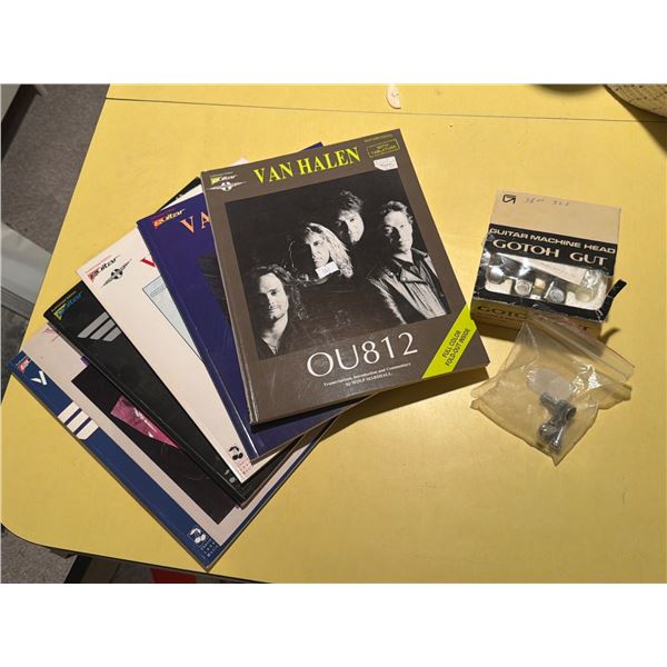 Van Halen Guitar Tab Books (6) and Gotoh Guitar Machine Heads Set