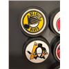 Image 3 : 11 Miniature Hockey Puck Magnets Featuring NHL Team Logos