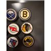 Image 5 : 11 Miniature Hockey Puck Magnets Featuring NHL Team Logos