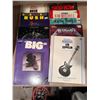 Image 3 : Framed Art Print Featuring Double Bass and Fishnet Stockings with Collection of Guitar Music Books