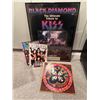 Image 1 : KISS Memorabilia Collection with Framed Black Diamond Tribute Poster