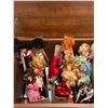 Image 2 : Wooden Storage Trunk With Barbie Dolls, Clothes, and Accessories