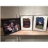 Image 1 : Framed Led Zeppelin Photo and 2 Framed Black Diamond/KISS Tribute Posters