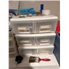 Image 3 : Crafters Corner: Lot of Storage Drawers, Fabric, and Crafting Supplies