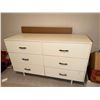 Image 1 : Six-Drawer White Dresser with Metal Handles