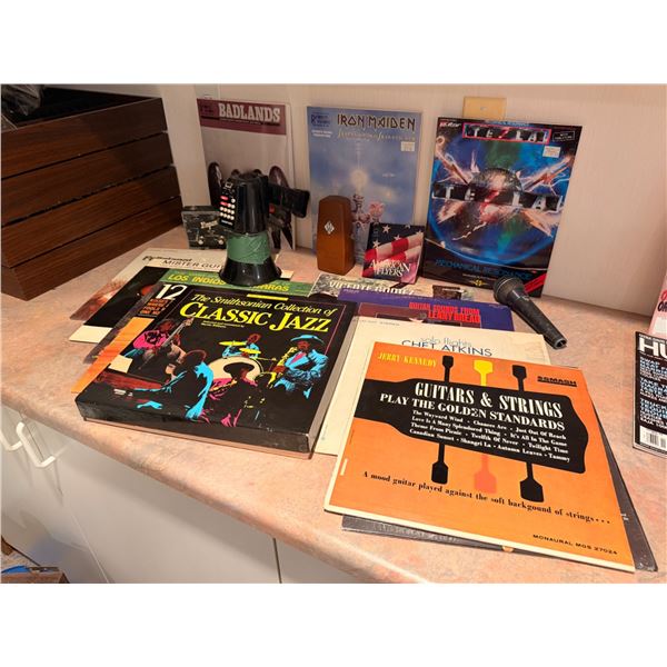 Vinyl Records And Music Accessories Lot