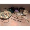 Image 1 : Garden Essentials - Stoneware Pottery Planters, Petrified Wood/Fossil Rocks