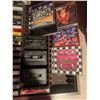 Image 6 : Cassette Tapes with Red Carrying Case and Additional Storage Box