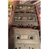 Image 7 : Cassette Tapes with Red Carrying Case and Additional Storage Box