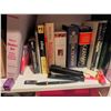Image 3 : White Wooden Bookshelf with Assorted Office and Study Items