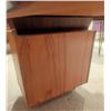 Image 5 : Mid-Century Modern Wood Desk with Integrated Storage Drawers
