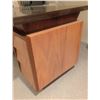Image 7 : Mid-Century Modern Wood Desk with Integrated Storage Drawers