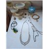 Image 1 : Jewelry Pieces and Decorative Boxes with Genuine Alabaster Box