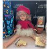 Image 2 : Antique Jointed Doll w/ Backpack, Books, Trinkets & Toys