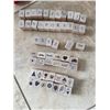 Image 2 : Childrens Activity Lot with Books, Stamps, Art Supplies, and Wooden Organizer