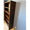 Image 2 : Solid Barn Wood Five-Shelf Bookcase in Dark Finish