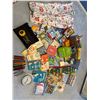 Image 1 : Large Mixed Lot: Childrens Books, Art Supplies, Toys, and Curtains