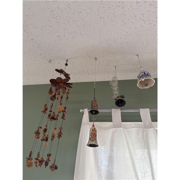 Hanging Decorations: Bells and Wooden Wind Chime