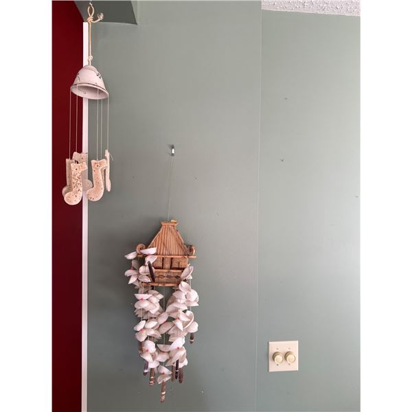 Shell and Ceramic Decorative Hanging Pieces