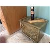 Image 2 : Embossed Metal Firewood Storage Chest With Scenic Design