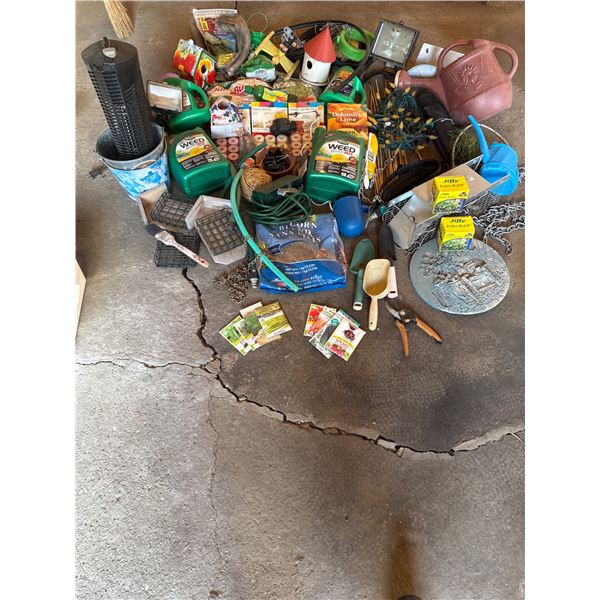 Large Assortment of Gardening Tools, Supplies, and Accessories