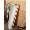 Image 2 : Workshop Materials Including Shelving Frames, Wood Planks, and Electrical Cables