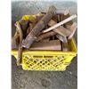 Image 3 : Firewood in Rack with Bow Saw Accessory