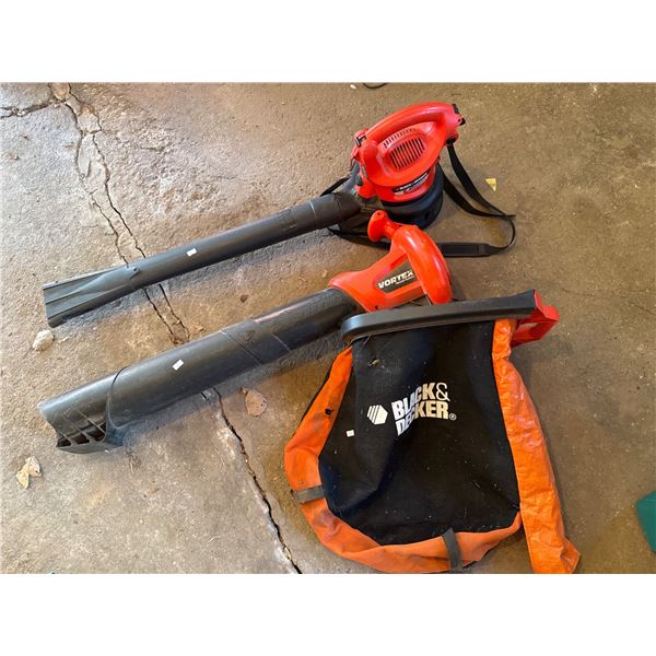 Black & Decker Electric Leaf Blower and Vacuum with Collection Bag