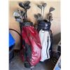 Image 1 : Two Sets of Mixed Golf Clubs With Matching Golf Bags