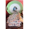 Image 5 : Collectibles Including Royal Winton Cream & Sugar Set and Decorative Glassware