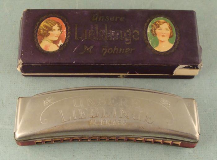 M. Hohner Unsere Lieblinge Harmonica Vintage 1930s, Box