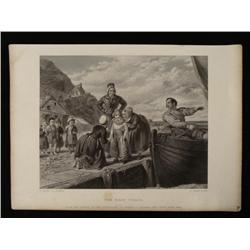 The First Voyage F Stone 19th Century Block Print