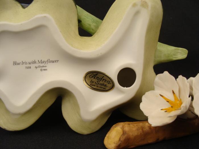 2 Vintage Porcelain Flower Figurines Andrea By Sadek