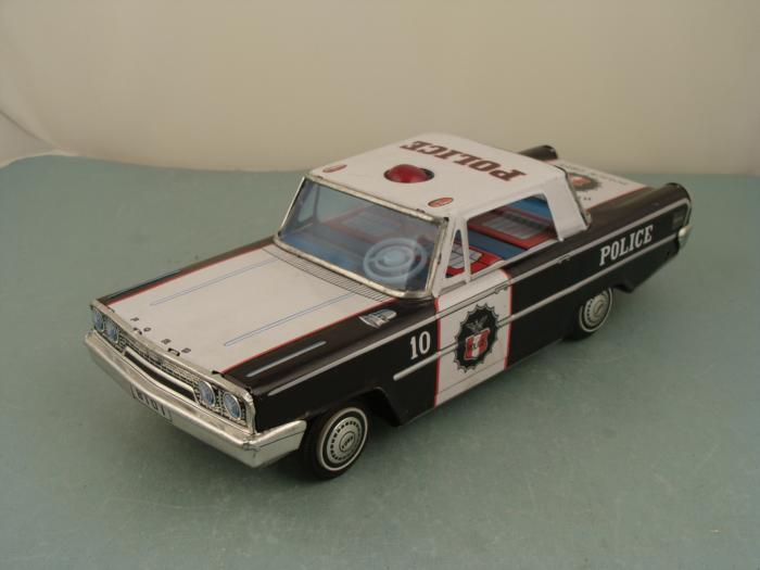 vintage toy police cars