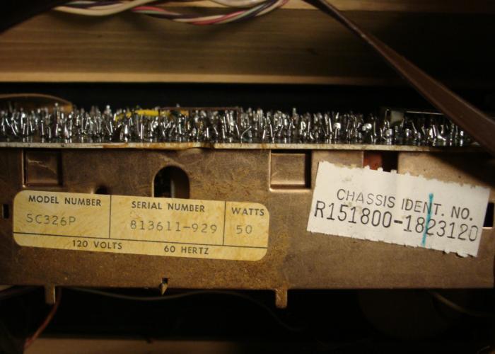 Sylvania Vintage Hi Fi Radio Record Player Wood Cabinet