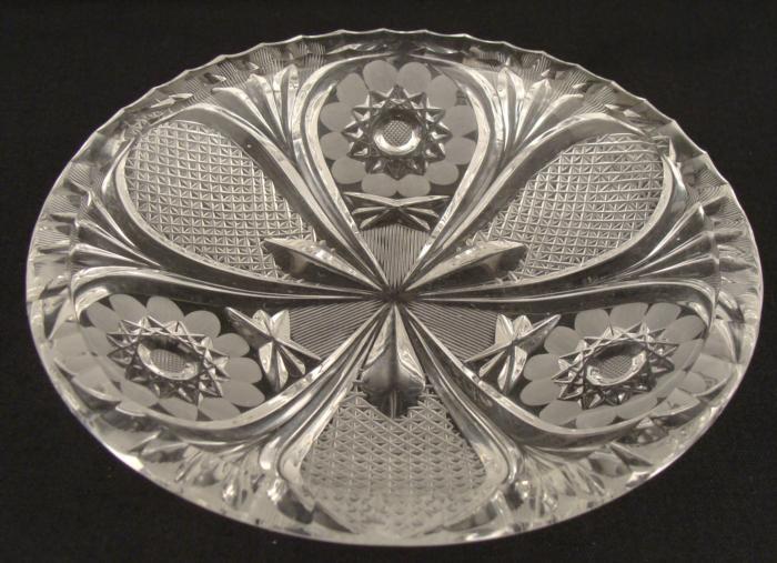 6 Czech Vintage Cut Glass Crystal Dessert Plates 6-czech-vintage-cut-glass-crystal-dessert-plates