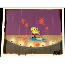 Cleaning SpongeBob Original Animation Background Cel
