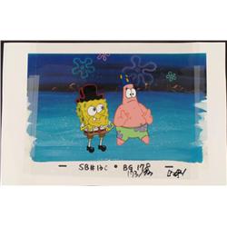 Animation Art Original SpongeBob Scared Background Cel
