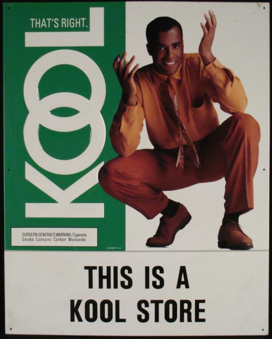 Kool Store Cigarette Advertising Signs Black