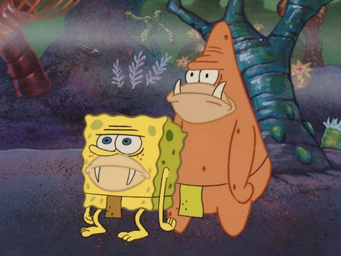 Background Prehistoric SpongeBob Original Cel Animation