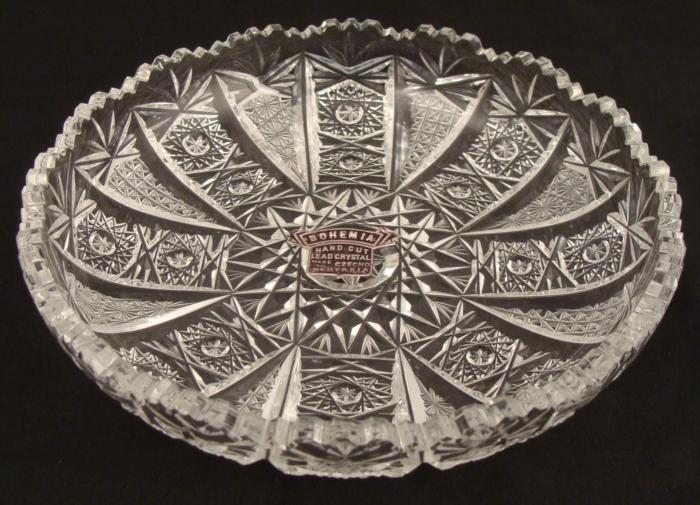 5 Bohemia Vint Czech Cut Glass Crystal Dessert Dishes 5-bohemia-vint-czech-cut-glass-crystal-dessert-dishes