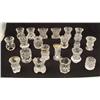 Image 1 : 20 Pc Vintage Clear Glass Toothpick Holder Collection