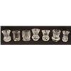 Image 3 : 20 Pc Vintage Clear Glass Toothpick Holder Collection