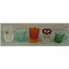 Image 2 : 30 Pc Vintage Colored Glass Toothpick Holder Collection