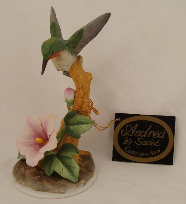 Andrea By Sedak Hummingbird Porcelain Bird Figurine MIJ